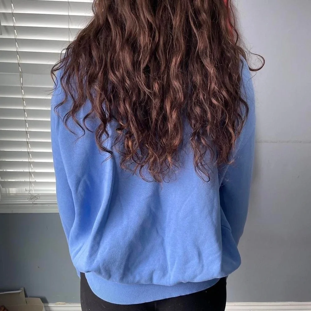Nike Soft Baby Blue Women's Size XS Oversized Crewneck Sweatshirt